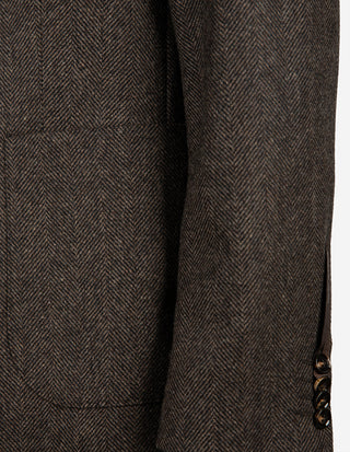 Ferry Patch Kavaj Moon Tweed Fiskben Brun