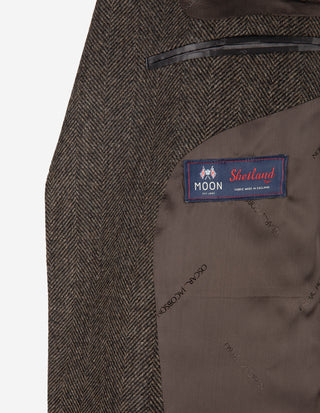 Ferry Patch Kavaj Moon Tweed Fiskben Brun