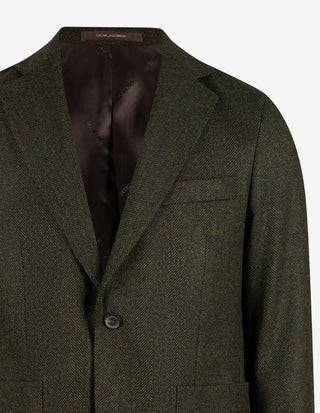Ferry Patch Kavaj Moon Tweed Fiskben Grön