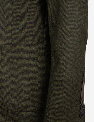 Ferry Patch Kavaj Moon Tweed Fiskben Grön