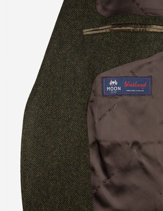 Ferry Patch Kavaj Moon Tweed Fiskben Grön