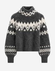 Kylie Tröja Mohair Grå