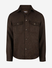 Firenze Overshirt Tweed Fiskben Brun