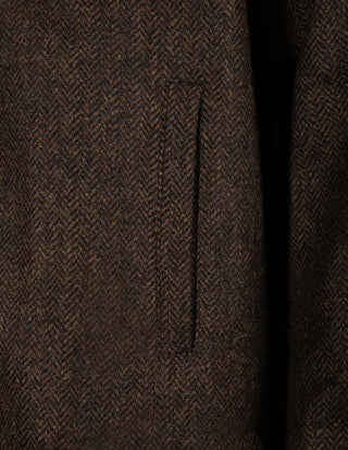 Firenze Overshirt Tweed Fiskben Brun