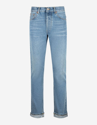 Davide Jeans Selvedge Vintage Blå