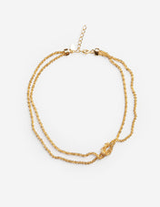 Gemma Knot Halsband Guld