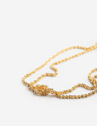 Gemma Knot Halsband Guld