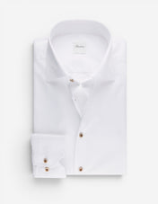 Regular Fit Skjorta Bomull Twill Vit