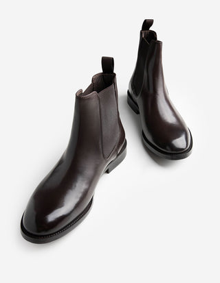 Chelsea Boots Läder Brun