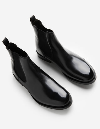 Chelsea Boots Läder Svart