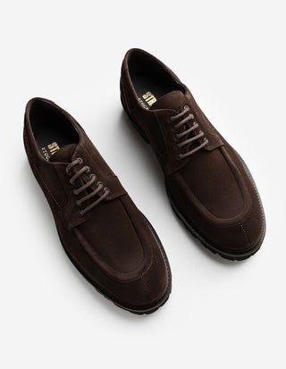Chunky Split-Toe Derby Mocka Brun