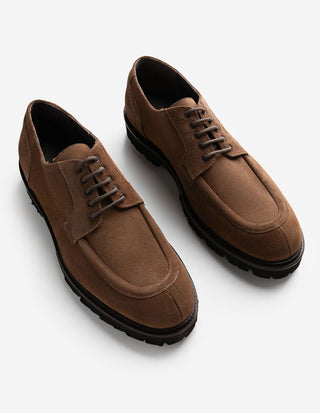 Chunky Split-Toe Derby Mocka Ljusbrun