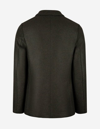 Kavaj Light Pressed Wool Olivgrön