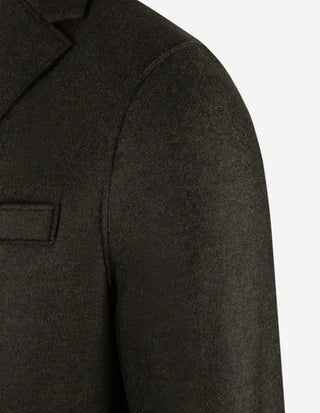Kavaj Light Pressed Wool Olivgrön