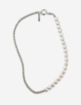 Paris Diamond Halsband Silver/Pärlor