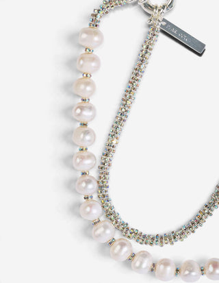 Paris Diamond Halsband Silver/Pärlor