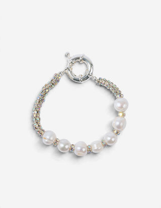 Paris Diamond Armband Silver/Pärlor