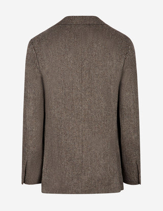 Sartorial Jacket Kavaj Tweed Fiskben Brun