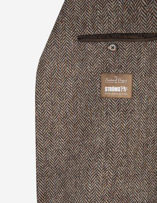 Sartorial Jacket Kavaj Tweed Fiskben Brun