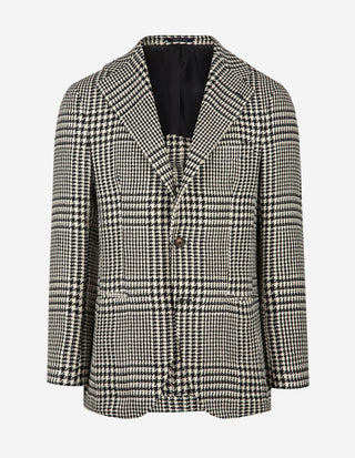 Sartorial Jacket Kavaj Ull Hundtand Svart/Vit
