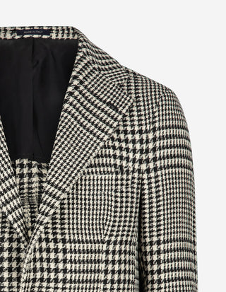 Sartorial Jacket Kavaj Ull Hundtand Svart/Vit