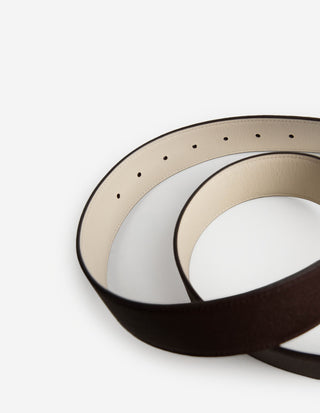 Miller Reversible Bälte Silver/Mörkbrun/Benvit