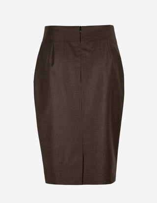 Saga Kjol Ull Brun