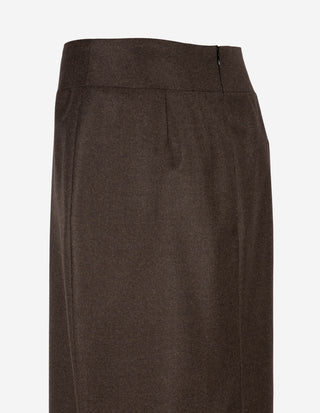 Saga Kjol Ull Brun
