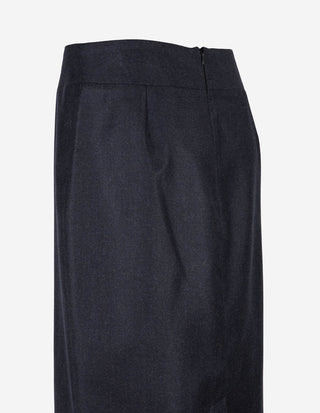 Saga Kjol Ull Navy