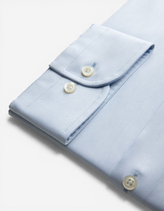 Slim Fit Skjorta Bomull Light Blue