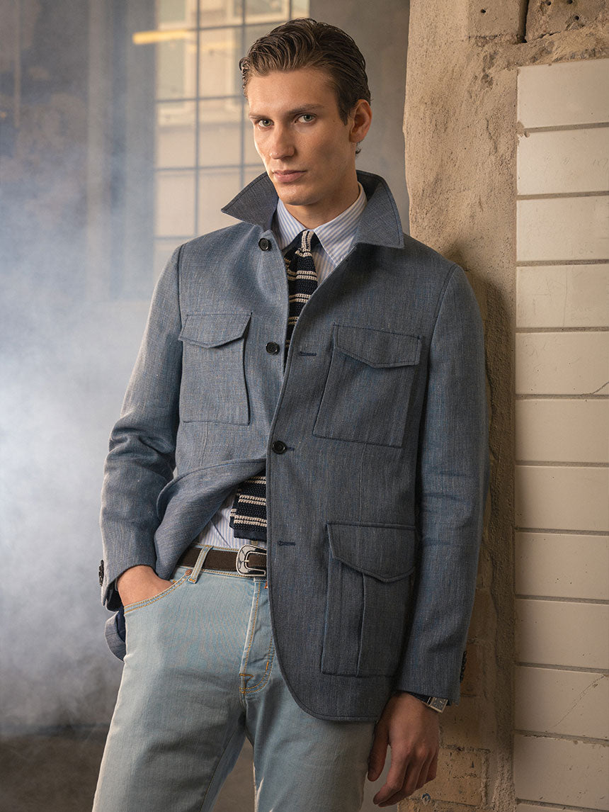 Morandi KM Coat Blu