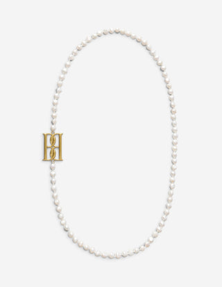Chakallo Halsband Vit/Guld