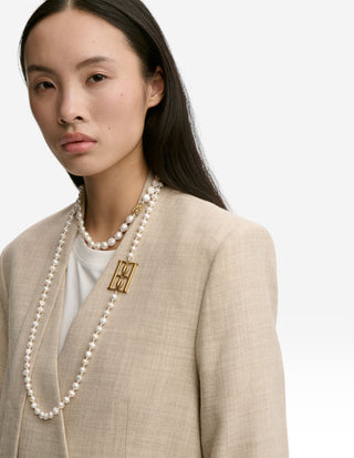 Chakallo Halsband Vit/Guld