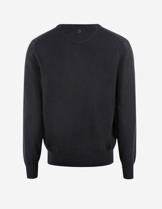Geelong Tröja V-hals Merino Marinblå