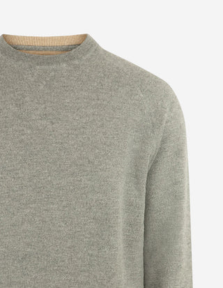 College Sweater Tröja Ull Grå
