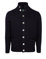 Landford Cardigan Lammull Navy Stl 56