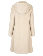 Hooded Wool Coat Sand Stl 46