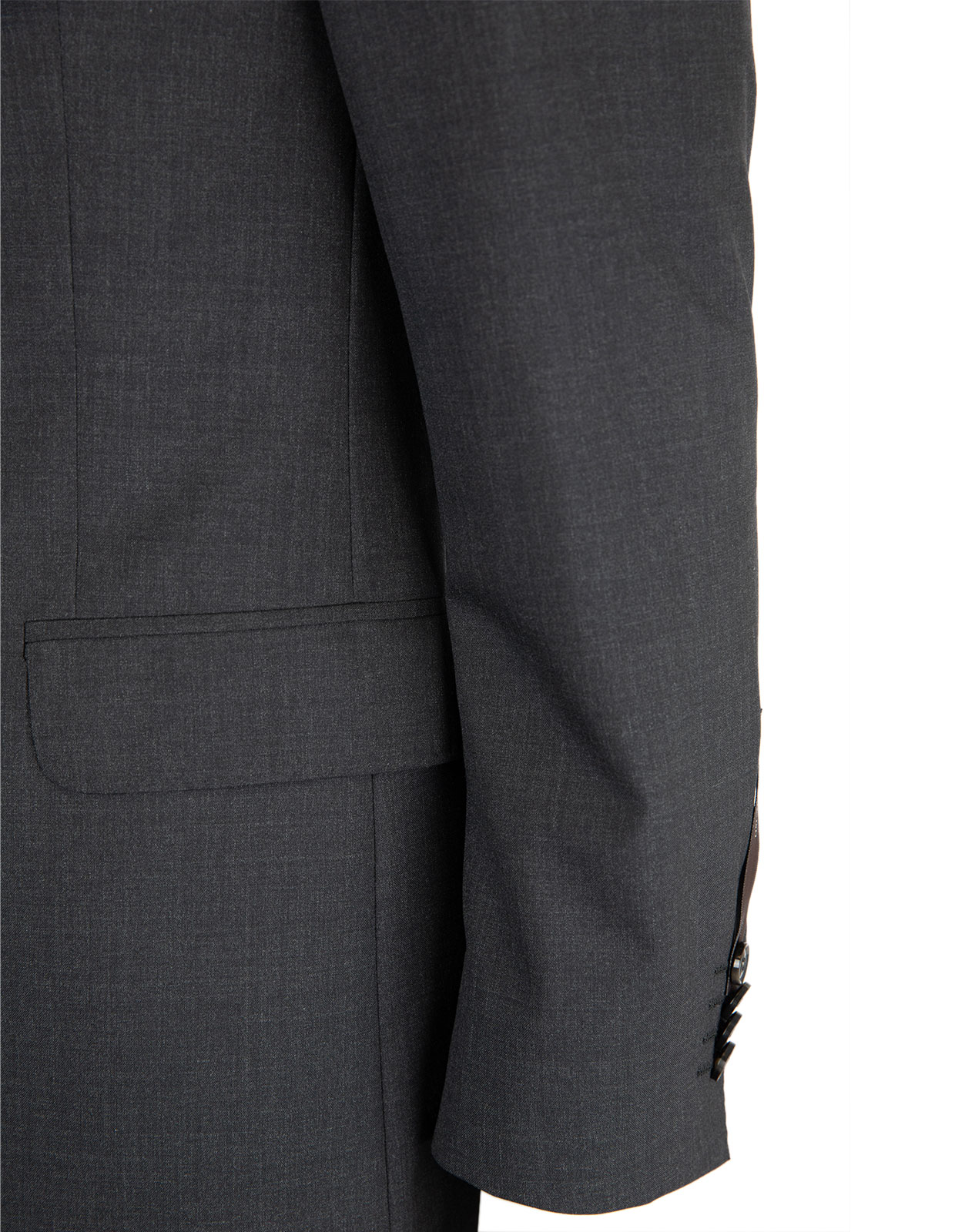 Edmund Suit Jacket Slim Fit Mix & Match Wool Dark Grey Stl 104