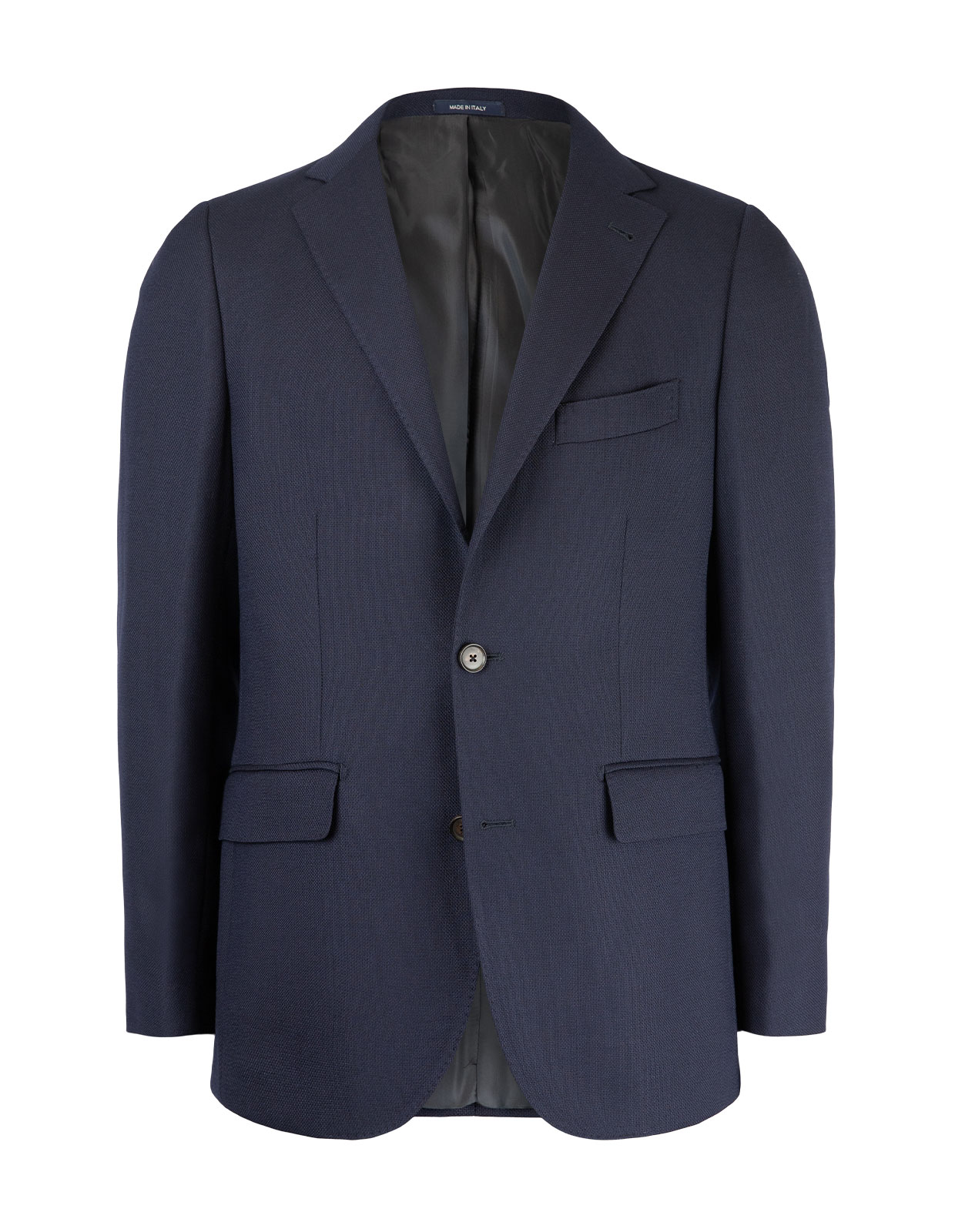 Roma Jacket Wool Hopsack Navy