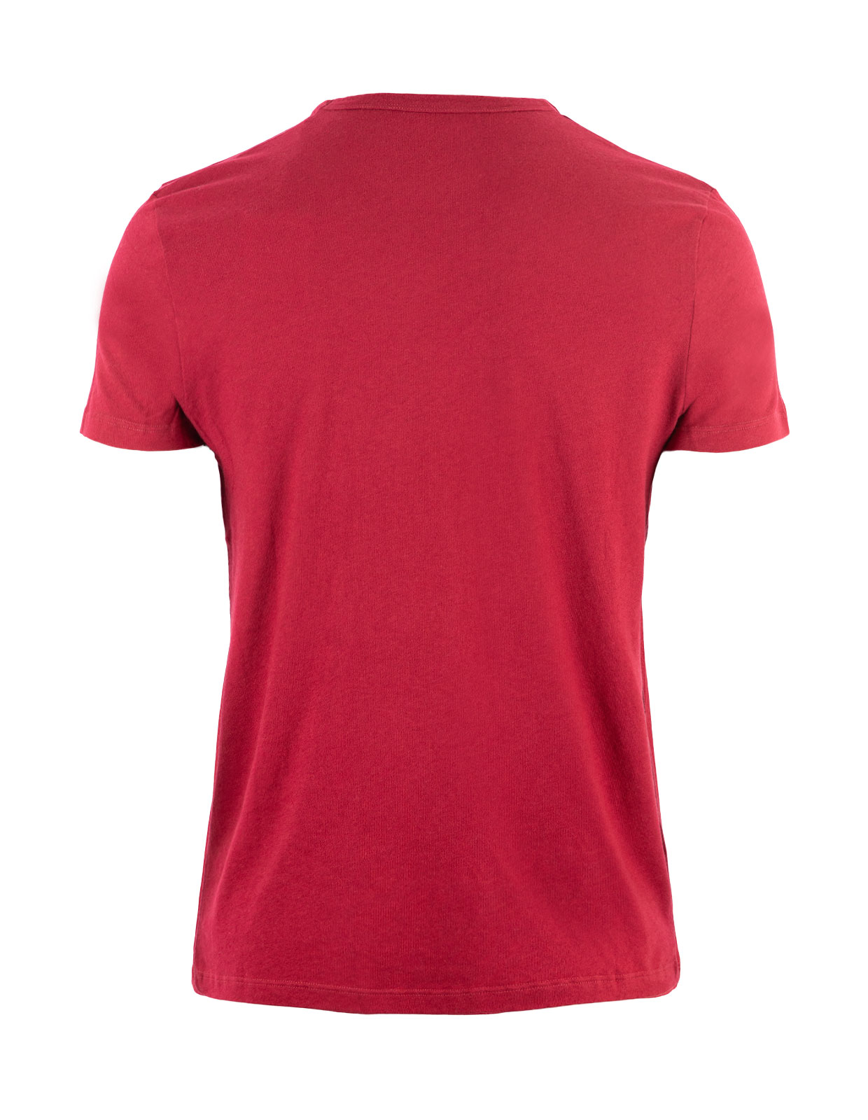 Round Neck T-Shirt Cotton Cashmere Grenat