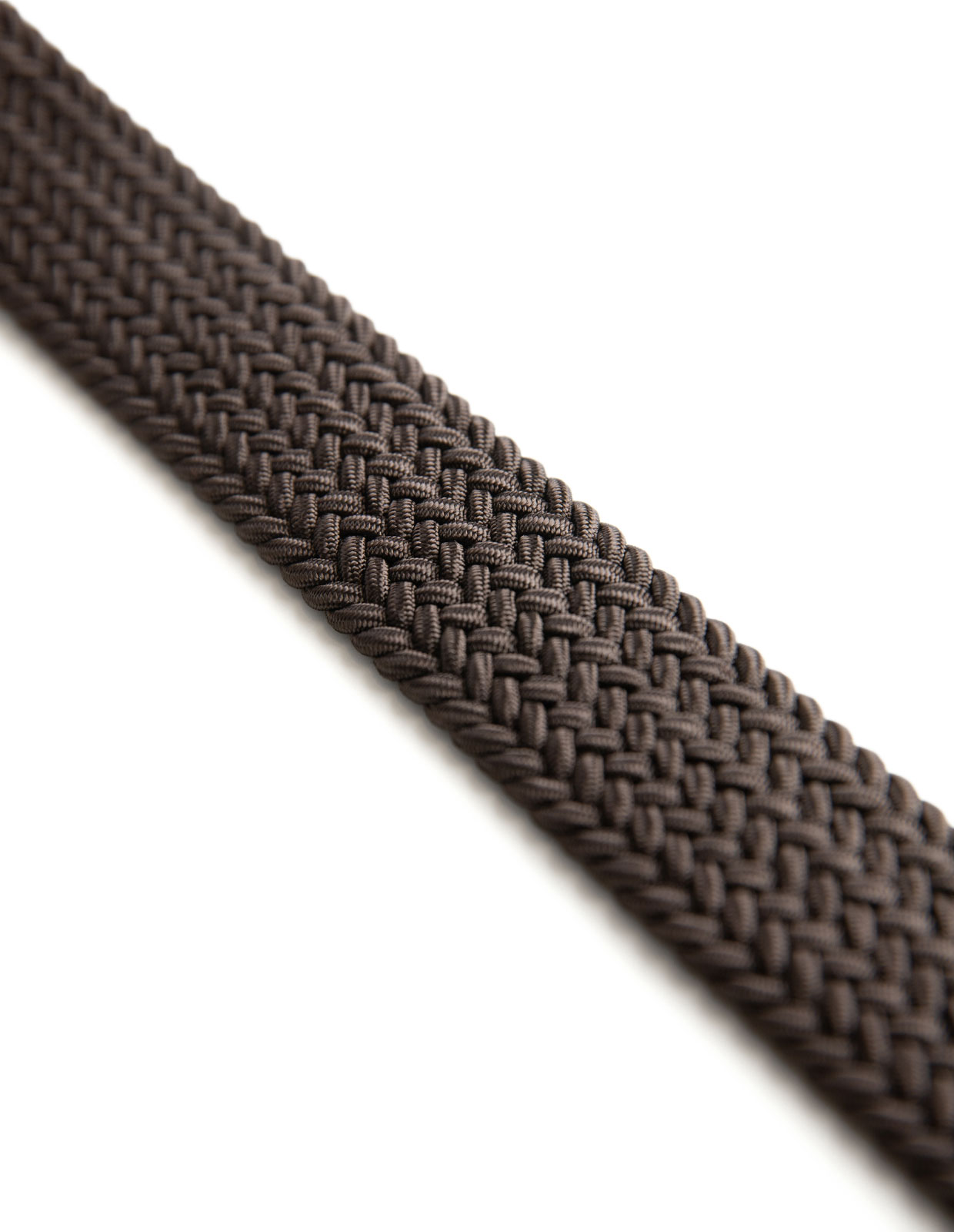 Woven Stretched Rayon Belt Dark Brown