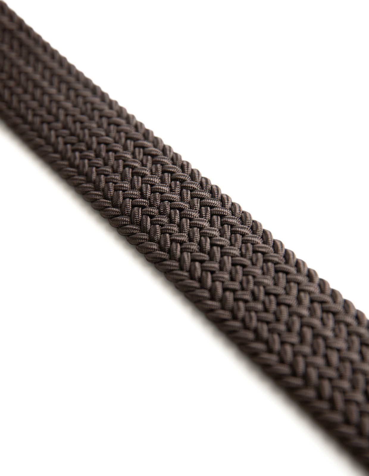 Woven Stretched Rayon Belt Dark Brown Stl 110