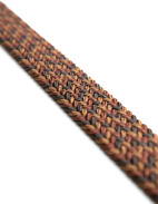 Woven Stretched Rayon Belt Multi Brown Stl 100