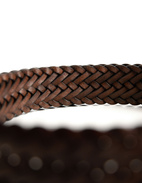 Braided Leather Belt Cognac Stl 120