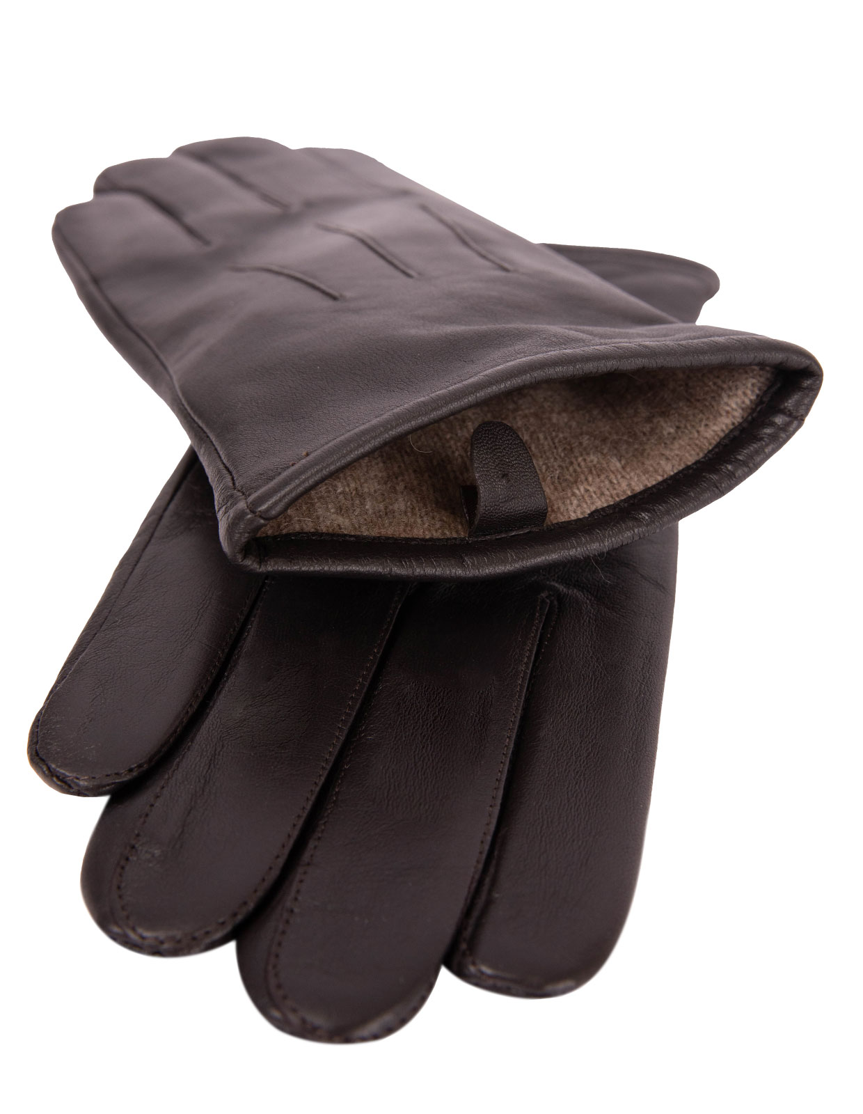 Classic Lambskin Gloves Chocolate Stl 7.5