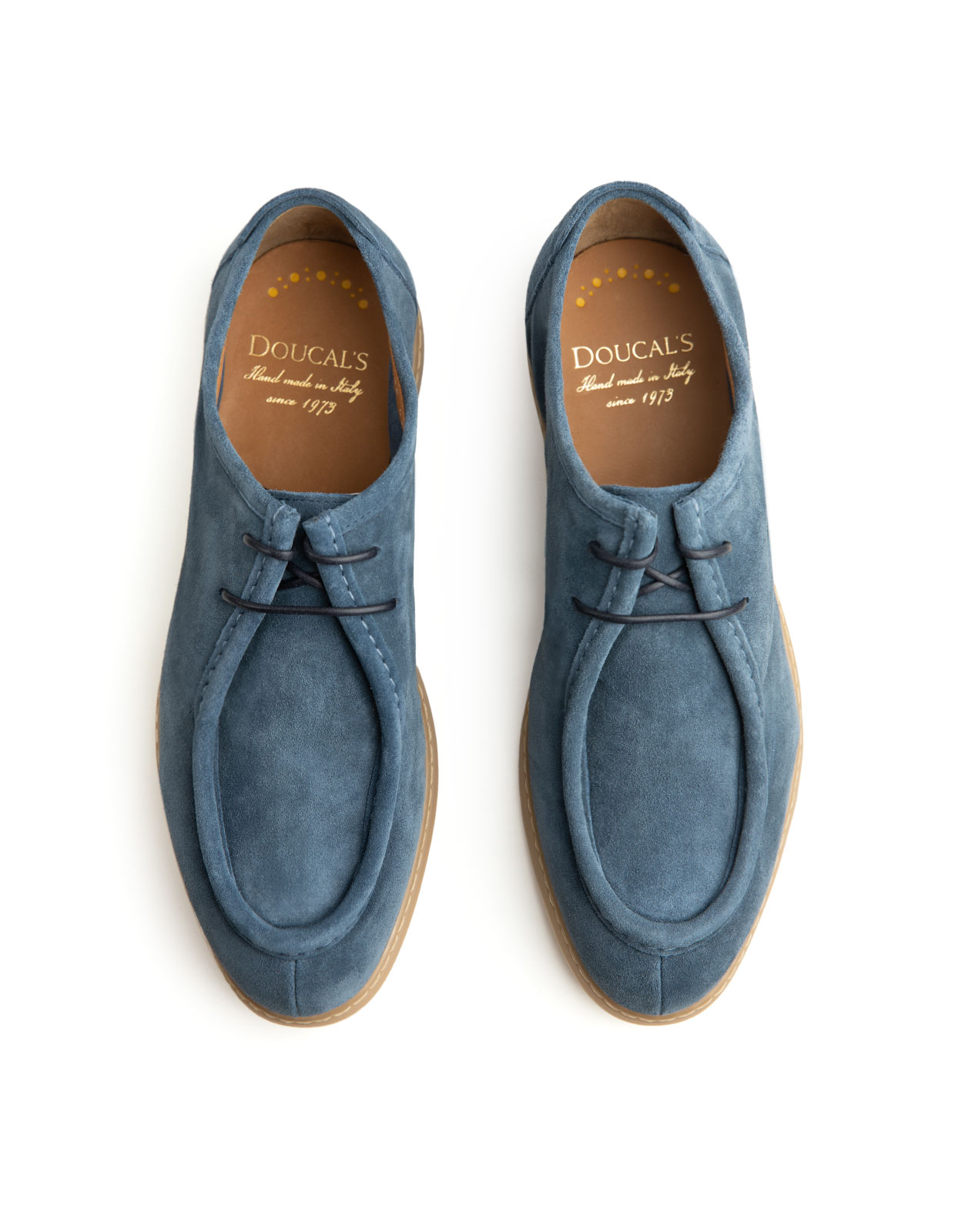 Edwin Lace-Ups Washed Suede Ocean