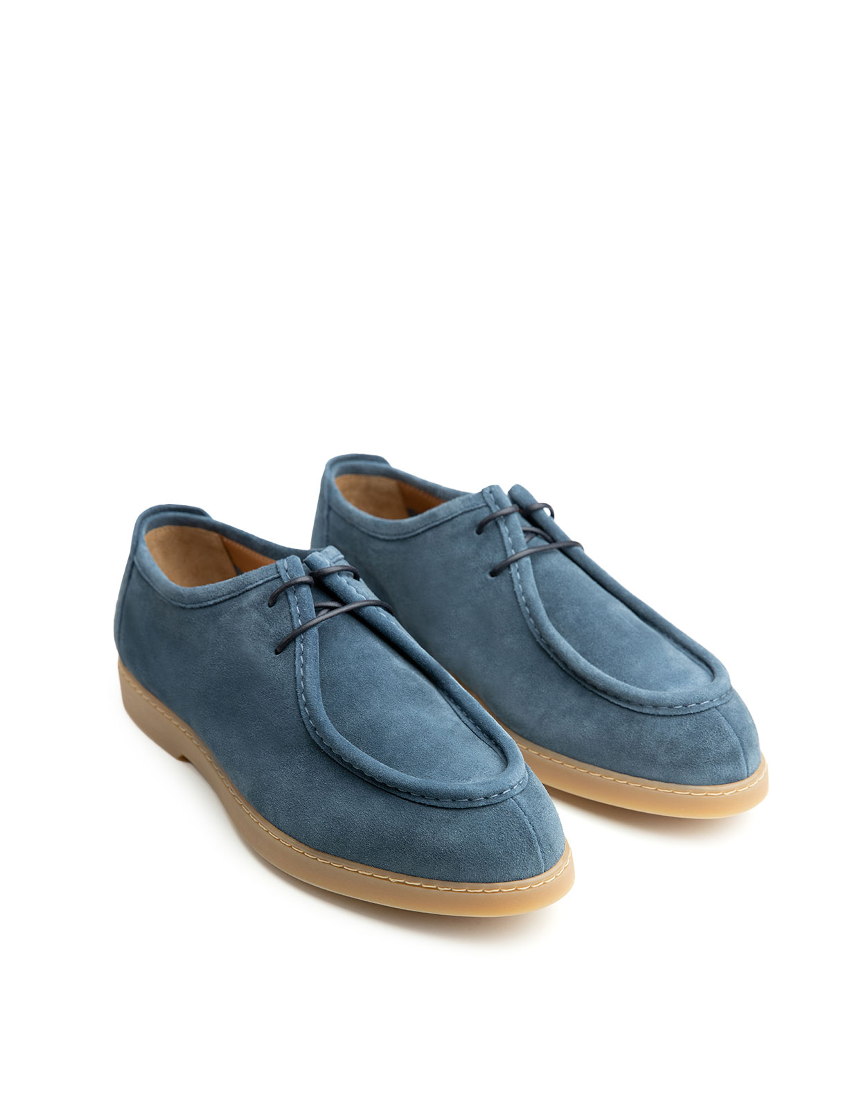 Edwin Lace-Ups Washed Suede Ocean