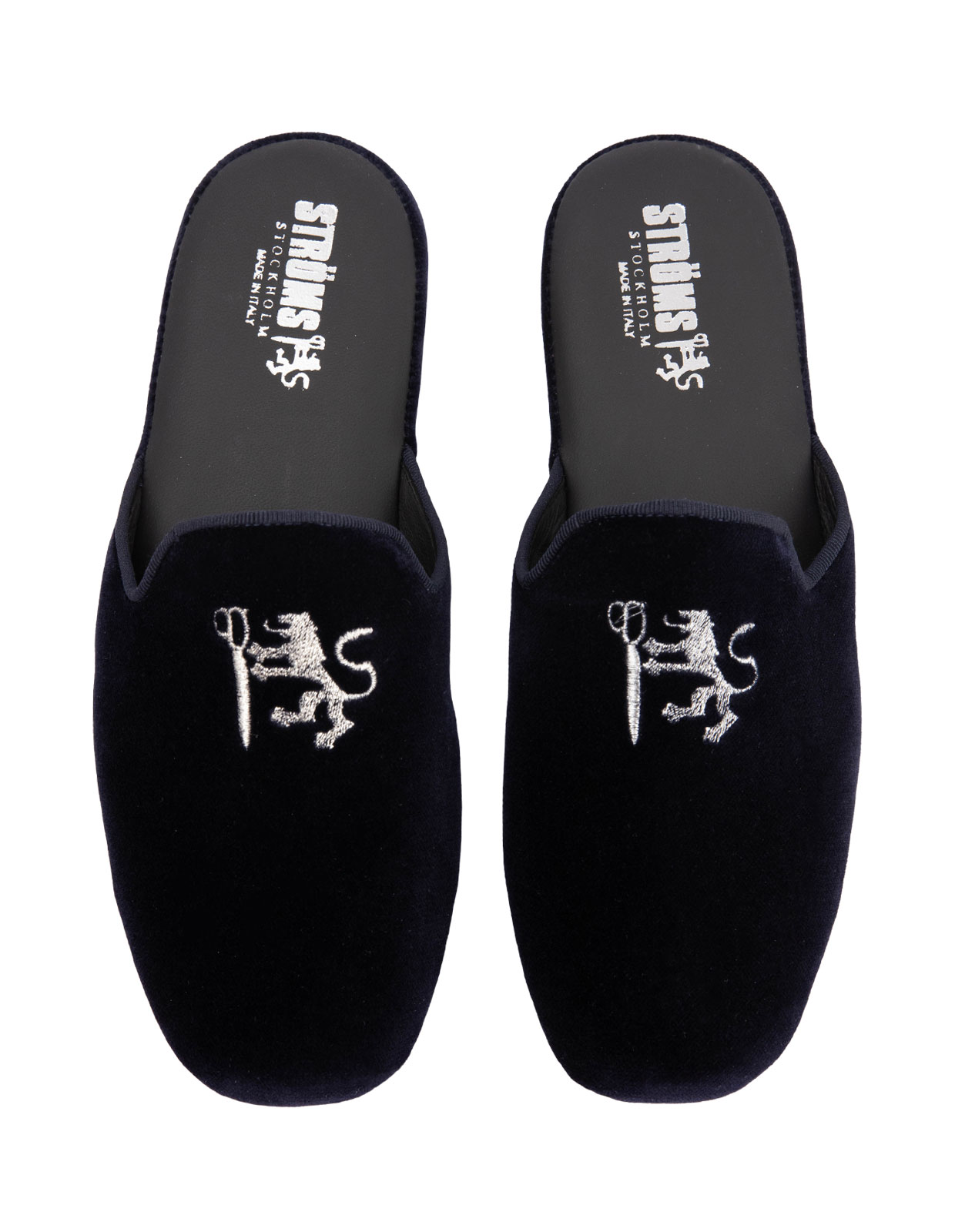 Slip-in Slipper Velvet Navy Stl 40