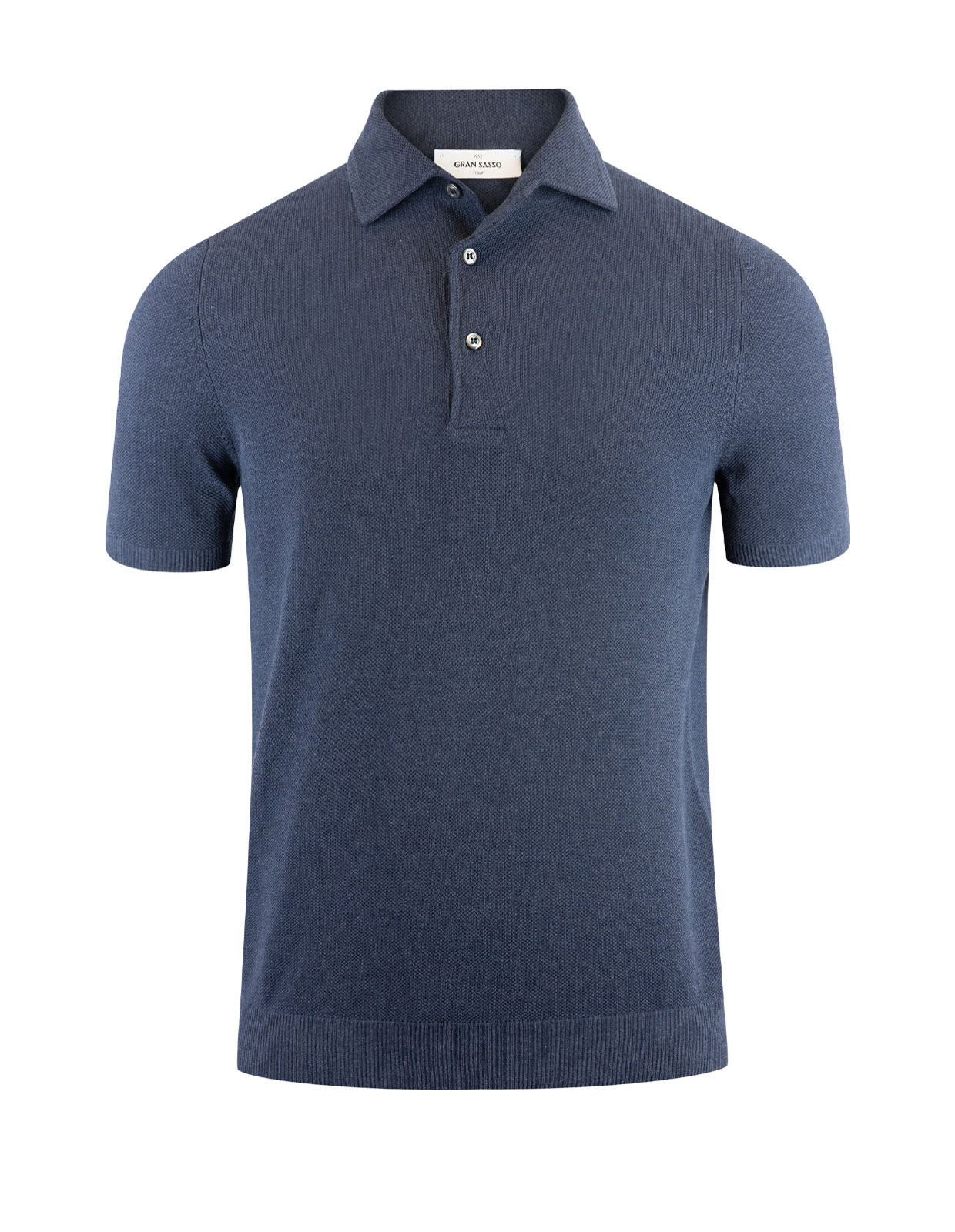 Fresh Cotton Polo Shirt Denim Blue