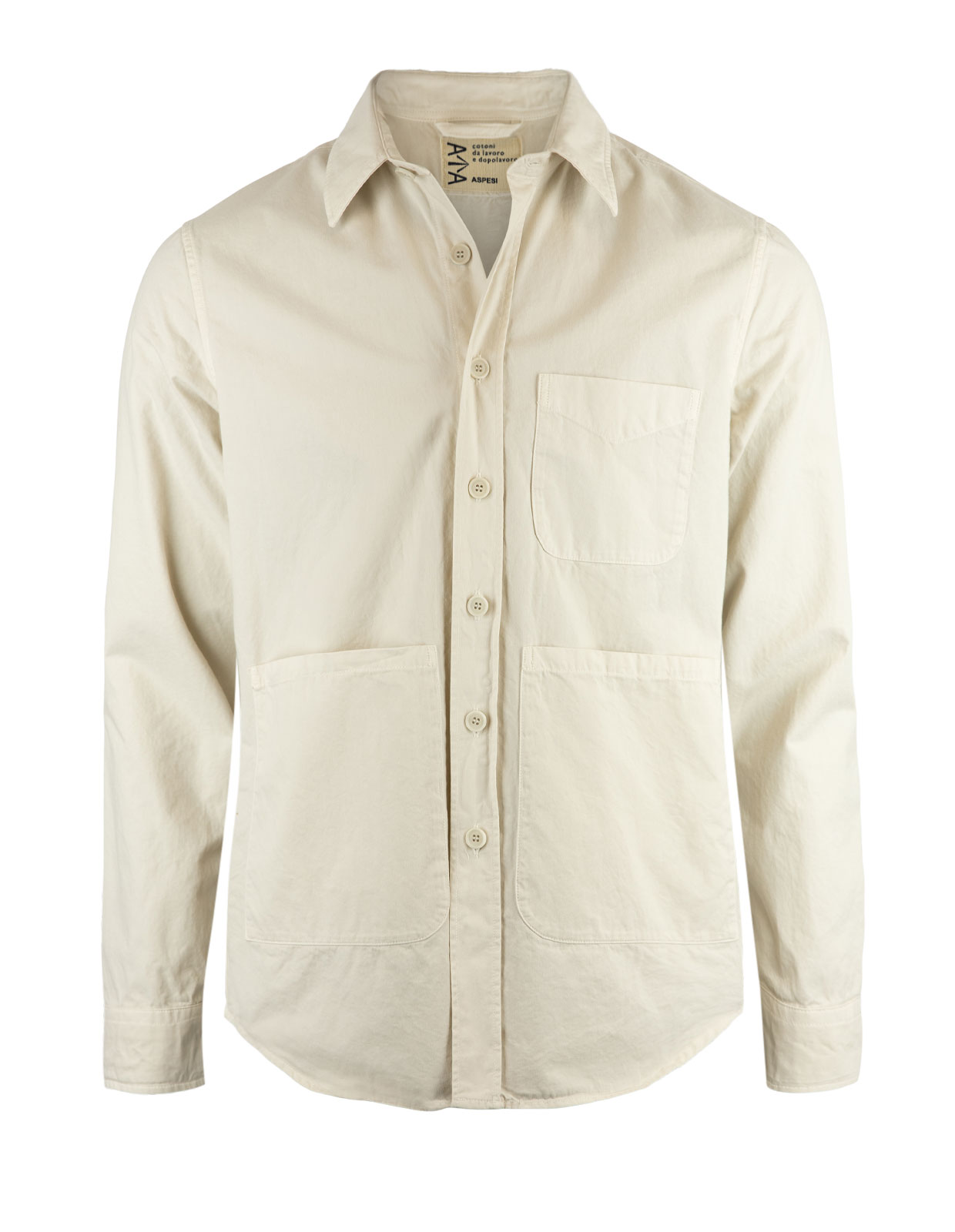 Utility Overshirt Bomull Beige